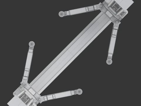 Car Lift Animation 3D Model