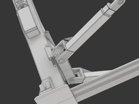 Car Lift Animation 3D Model