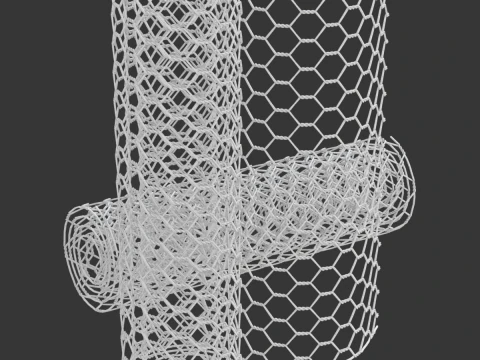 Uyarlanabilir Tavuk Hasırı 3D Model