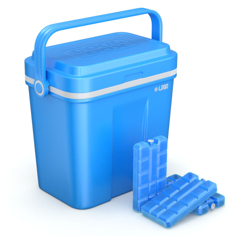Cooler Box With Icepack 3D Модель .c4d .max .obj .3ds .fbx .stl .blend