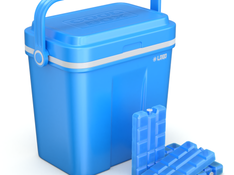 Cooler Box With Icepack Model 3D