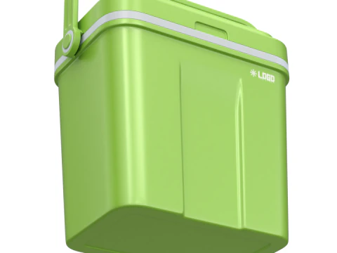 아이스팩이 포함된 쿨러 박스 3D 모델