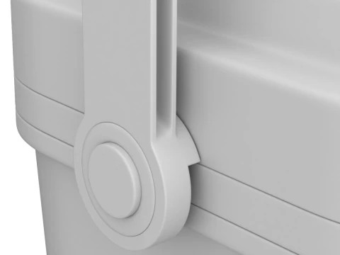 아이스팩이 포함된 쿨러 박스 3D 모델