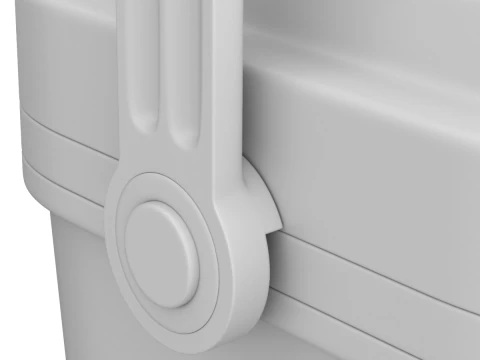 아이스팩이 포함된 쿨러 박스 3D 모델