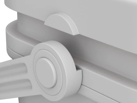 아이스팩이 포함된 쿨러 박스 3D 모델