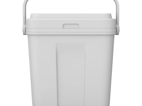 아이스팩이 포함된 쿨러 박스 3D 모델