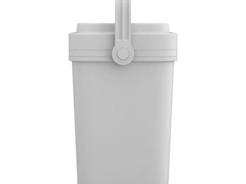 아이스팩이 포함된 쿨러 박스 3D 모델