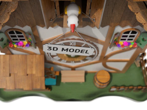 Cuckoo Clock 3D Model