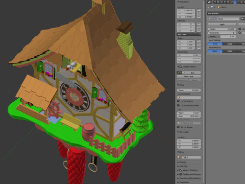 Cuckoo Clock 3D Model