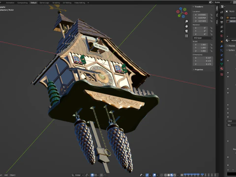 Cuckoo Clock 3D Model