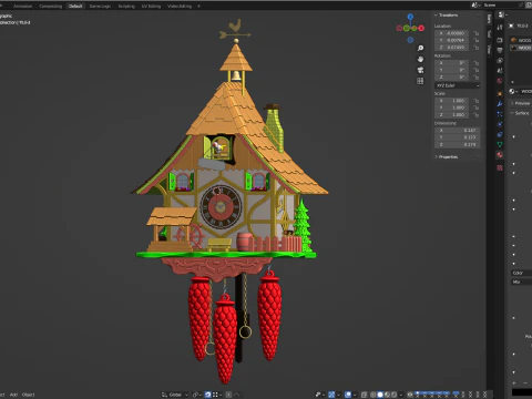 Cuckoo Clock 3D Model