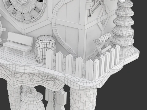 Cuckoo Clock 3D Model