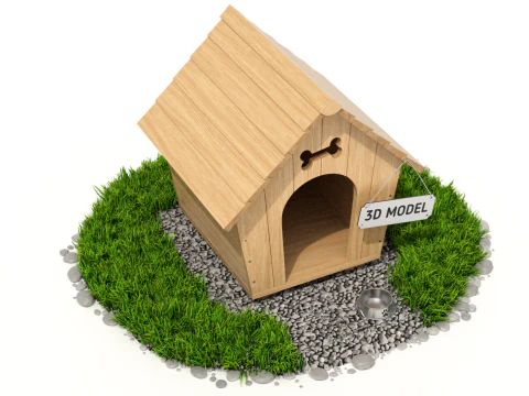 Dog House 3D Model
