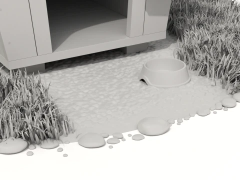Dog House 3D Model