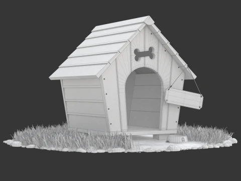 Dog House 3D Model