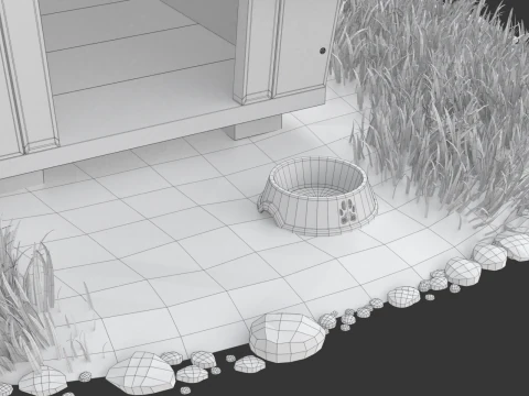 Dog House 3D Model