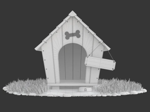 Dog House 3D Model