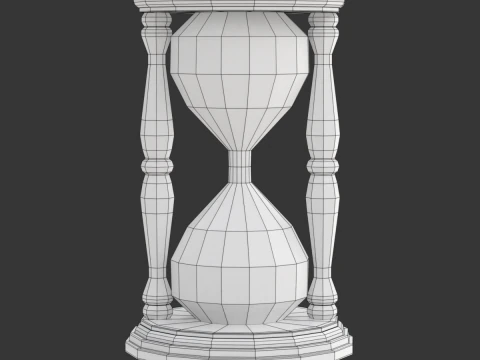 Animaci&oacute;n de reloj de arena Modelo 3D