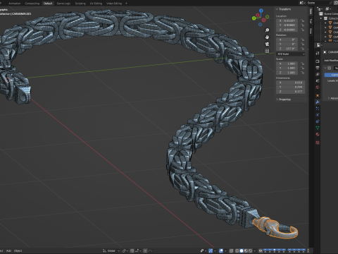 King Chain V2 3D 모델