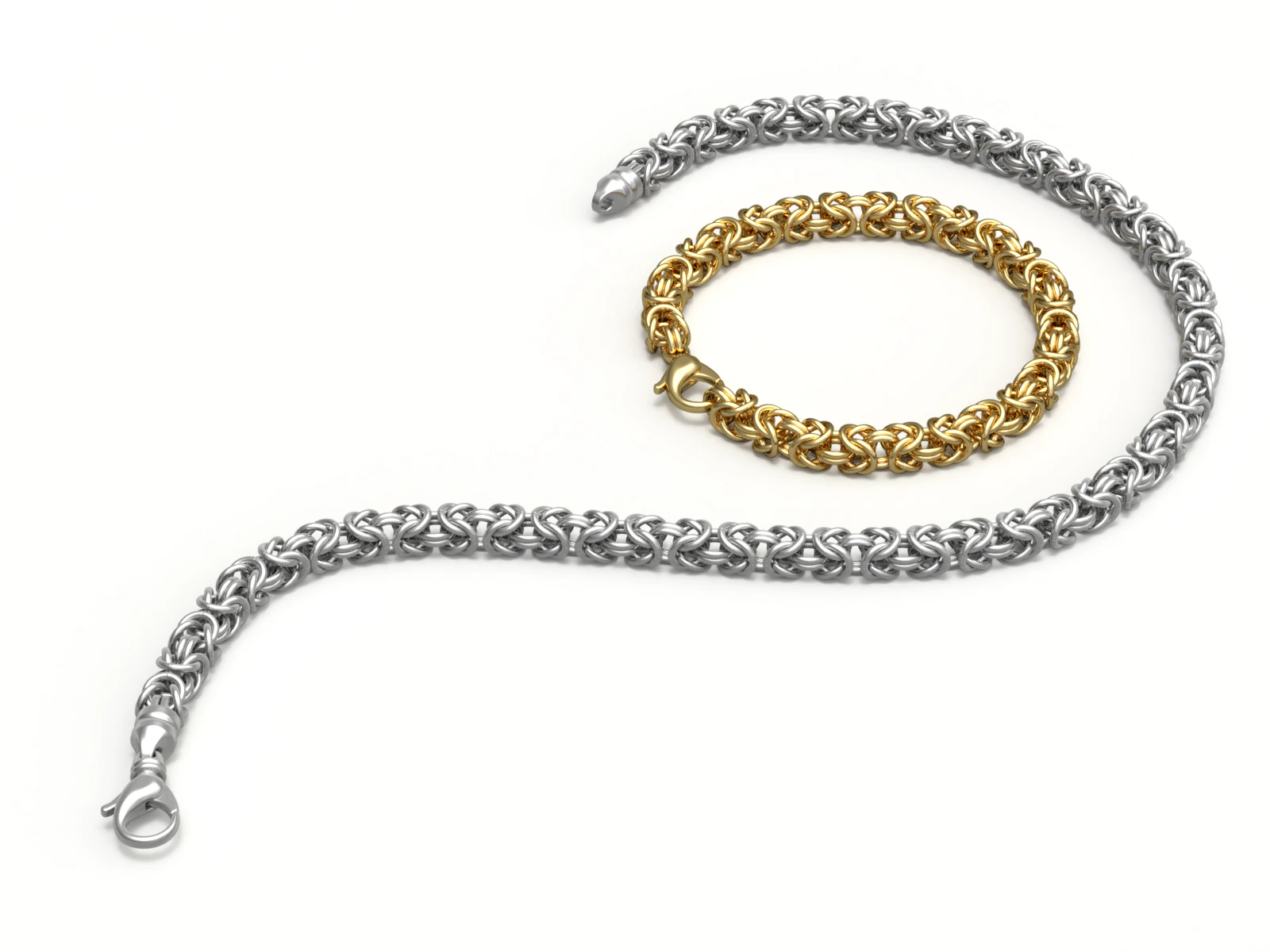King Chain V3 3D Model .c4d .max .obj .3ds .fbx .stl .blend 