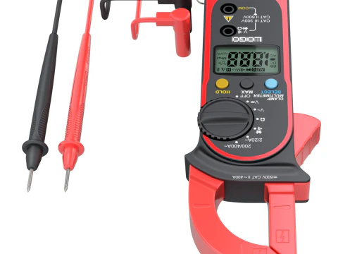 Digital Clamp Meter 3D Model