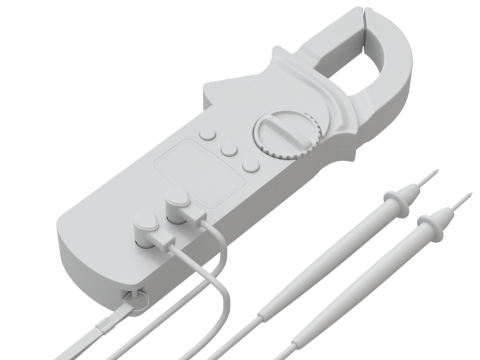 Digital Clamp Meter 3D 모델