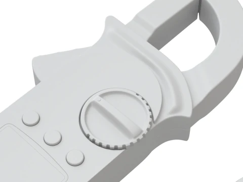 Digital Clamp Meter 3D Model