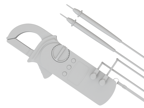Digital Clamp Meter 3D 모델