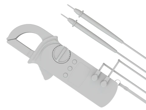 Digital Clamp Meter 3D Model