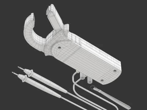 Digital Clamp Meter 3D Model
