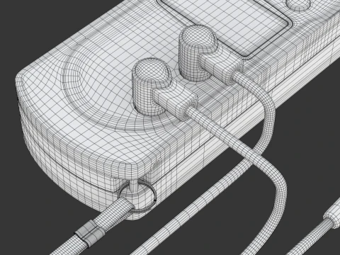 Digital Clamp Meter 3D Model