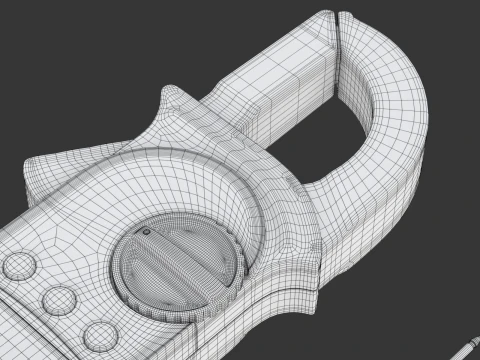 Digital Clamp Meter 3D Model