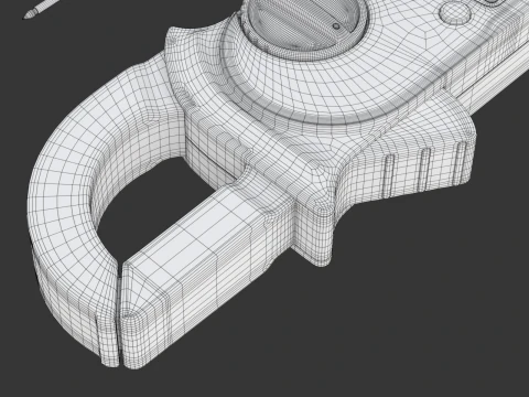 Digital Clamp Meter 3D Model