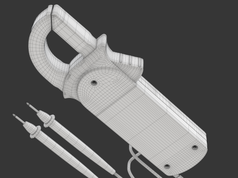 Digital Clamp Meter 3D 모델