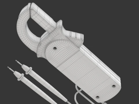 Digital Clamp Meter 3D Model