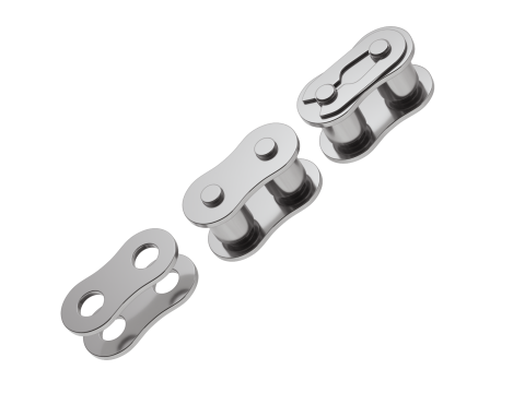 Editable roller chain without deformation along the curve 3D Модель
