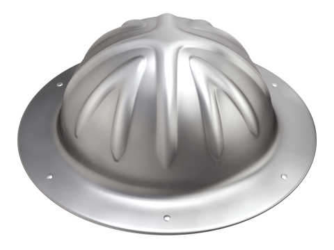 Skull Bucket Aluminum Hard Hat Modelo 3D