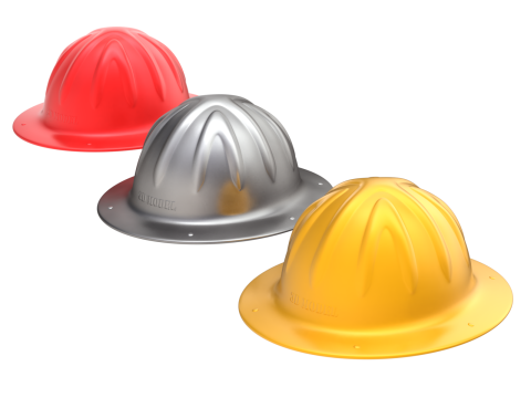 Skull Bucket Aluminum Hard Hat Modelo 3D
