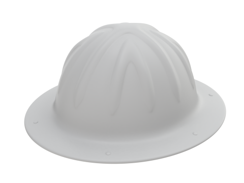 Skull Bucket Aluminum Hard Hat Modelo 3D