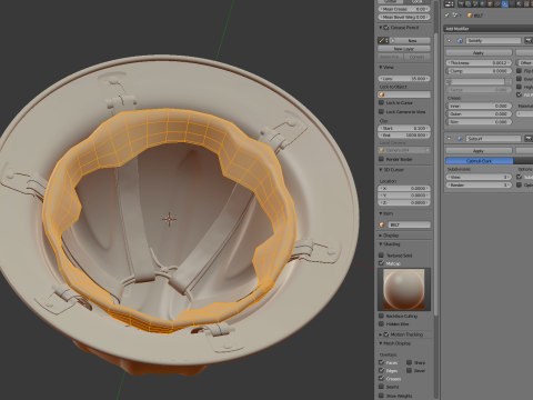 Skull Bucket Aluminum Hard Hat Modelo 3D