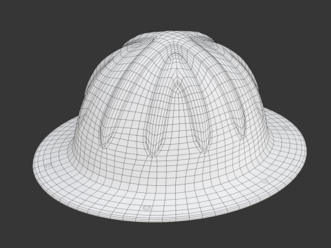 Skull Bucket Aluminum Hard Hat Modelo 3D