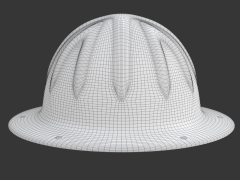 Skull Bucket Aluminum Hard Hat Modelo 3D