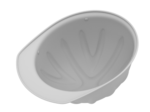 Skull Bucket Aluminum Hard Cap shell only 3Dモデル