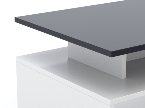Coffee Table Model-1 with Carpet Modello 3D