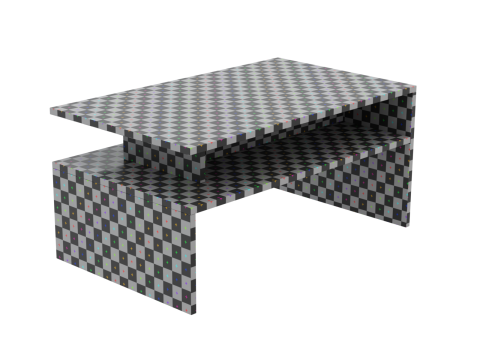 Coffee Table Model-1 with Carpet Modello 3D