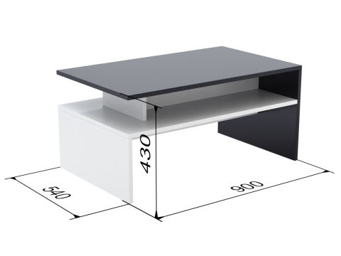 Coffee Table Model-1 with Carpet Modello 3D