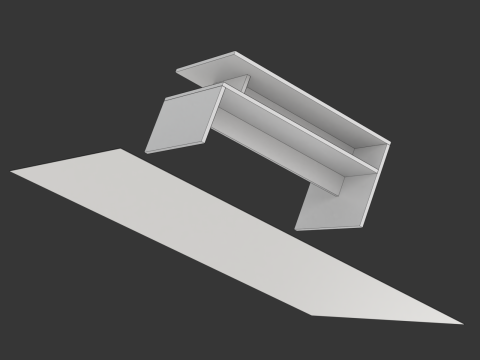 Coffee Table Model-1 with Carpet Modello 3D
