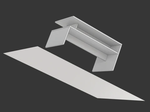 Coffee Table Model-1 with Carpet 3D Model