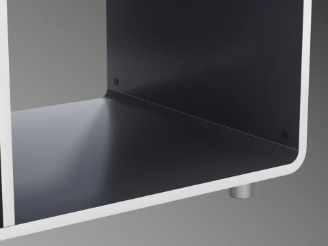 Mesa de Centro Redonda Modelo-2 com Tapete Modelo 3D