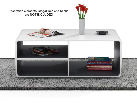 Mesa de Centro Redonda Modelo-2 com Tapete Modelo 3D